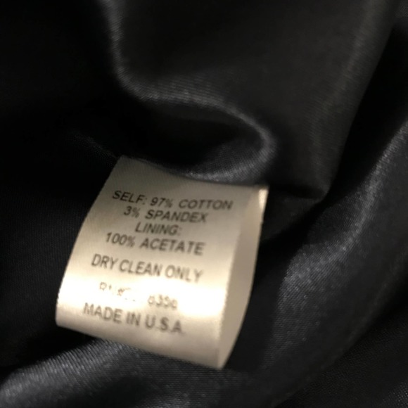 Randy Kemper Blue Pinstripe Jacket w/Gold Chain Embellishment, New, Size 8 - Picture 5 of 7